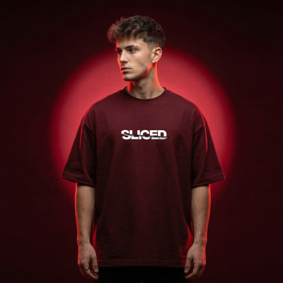 Men's Stylish Premium Drop Shoulder - Maroon